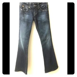 True Religion low rise bootleg jeans